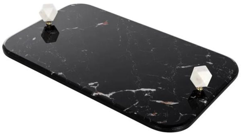 Yaya Black Marble Effect Tray