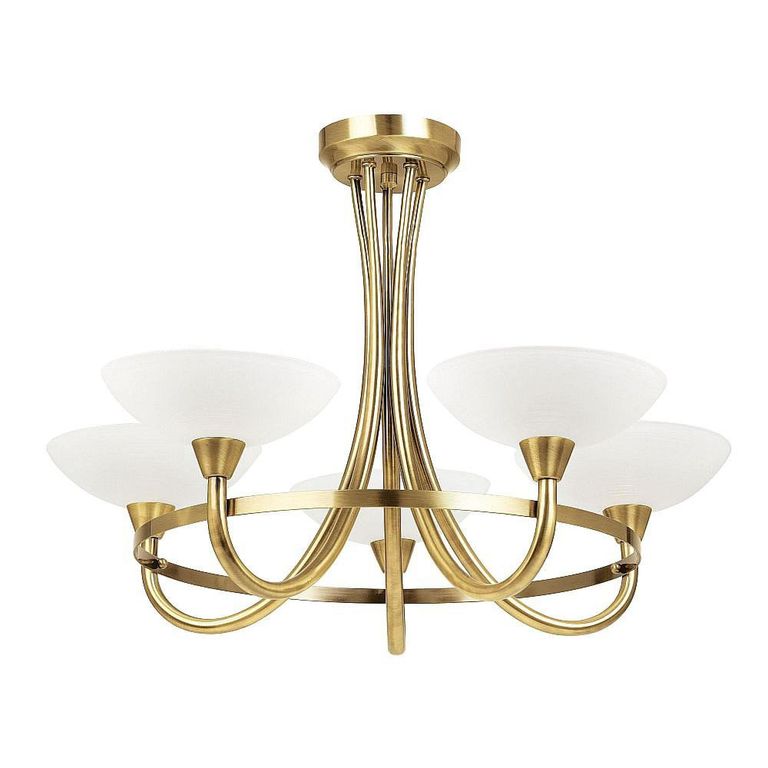 Clearance - Cagney Ceiling Light - 5 Light - Antique Brass - D55