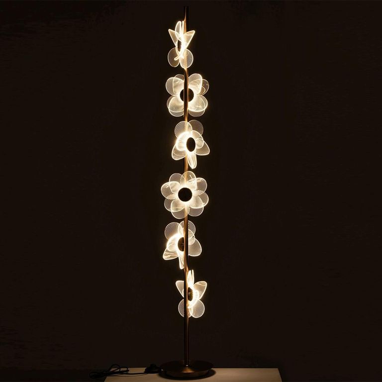 Flowers Floor Lamp - Gold - Metal