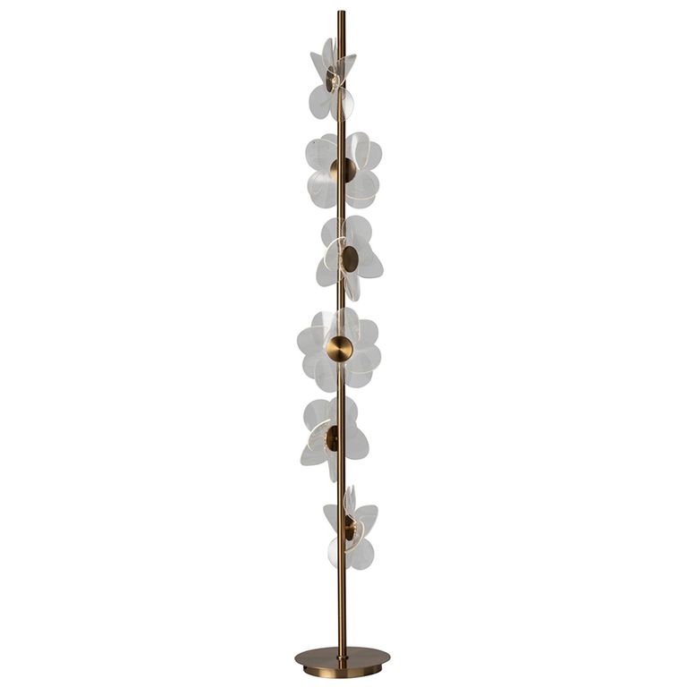 Flowers Floor Lamp - Gold - Metal