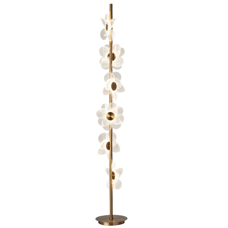 Flowers Floor Lamp - Gold - Metal