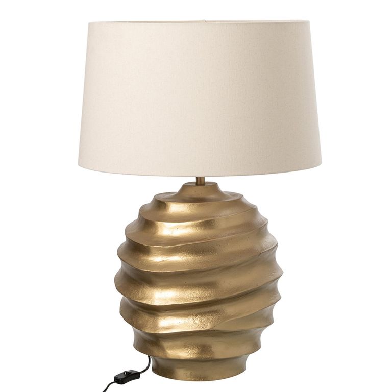 Table Lamp - Beige and Gold - Aluminium