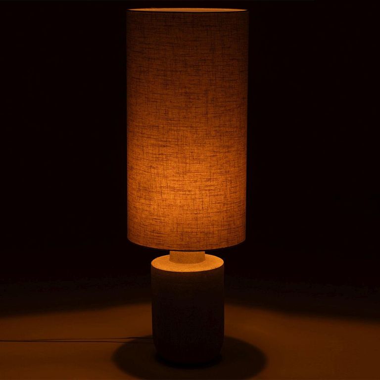 Terracotta Table Lamp - Grey - Ceramic