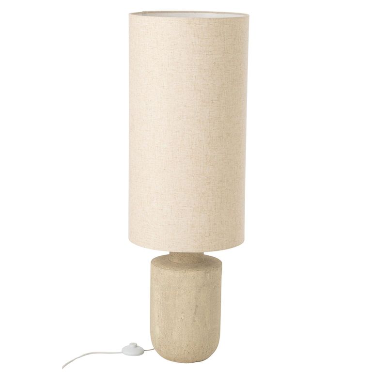 Terracotta Table Lamp - Grey - Ceramic