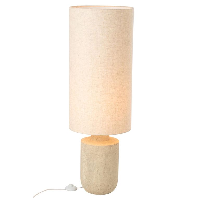 Terracotta Table Lamp - Grey - Ceramic