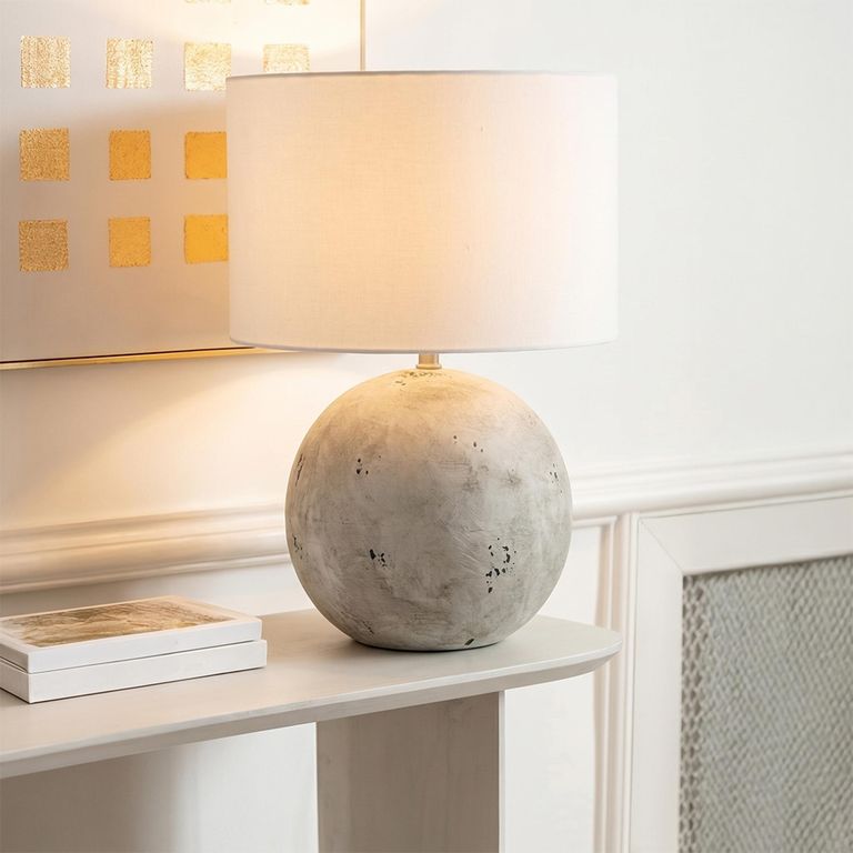 Ball Table Lamp - Grey - Ceramic
