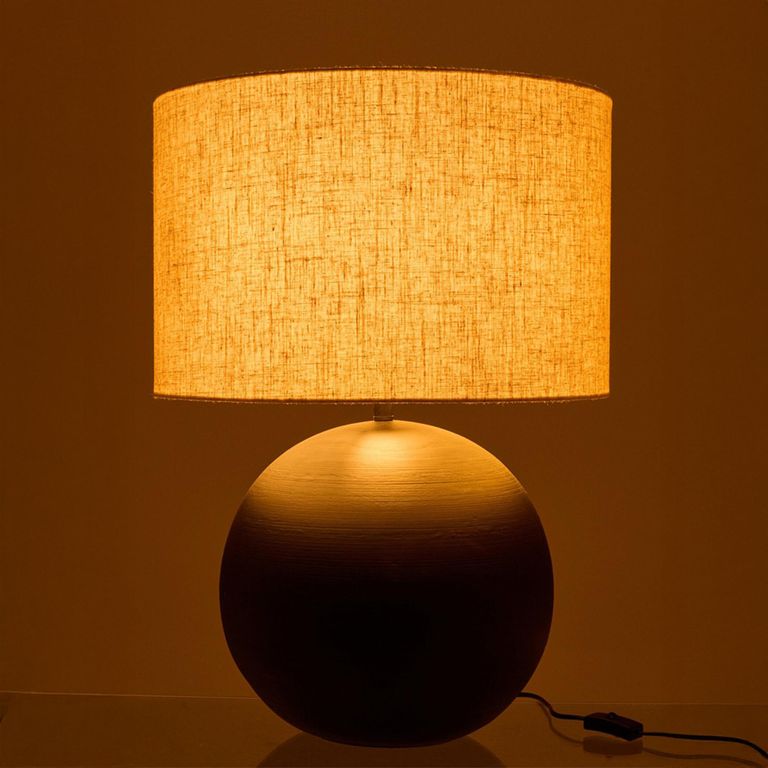 Ball Table Lamp - Black - Ceramic