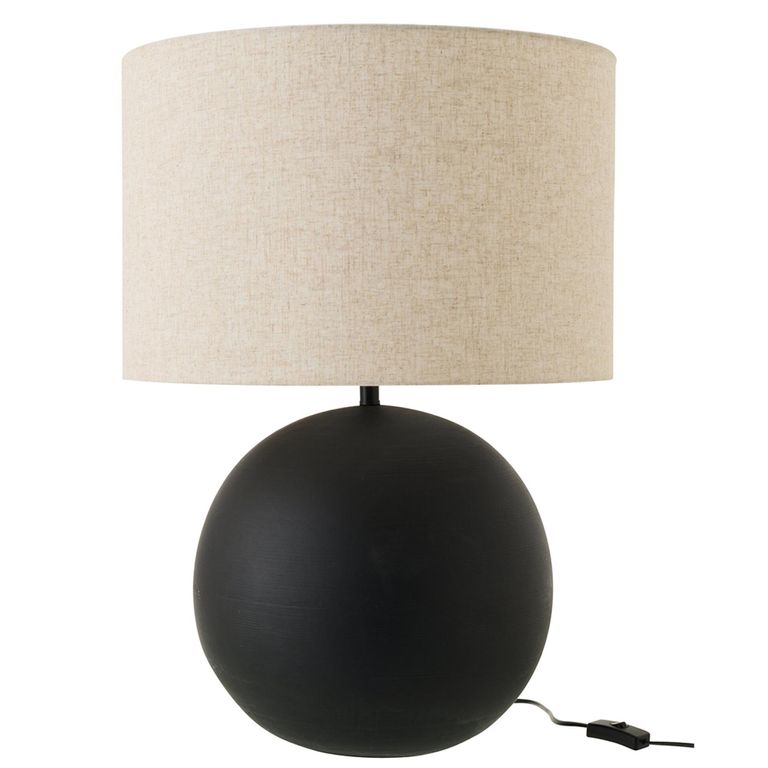 Ball Table Lamp - Black - Ceramic