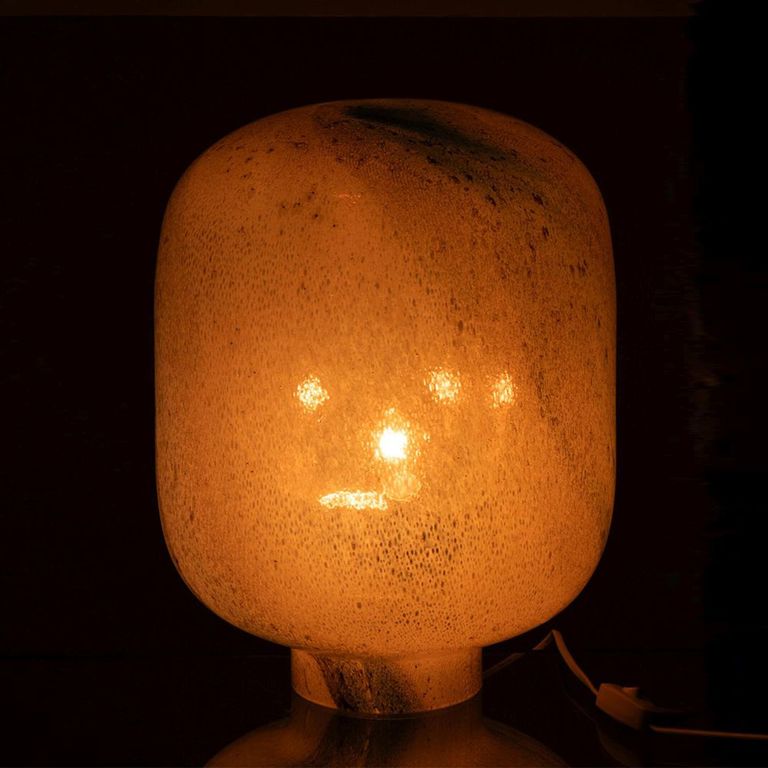 Bola Table Lamp - Blue and White - Glass