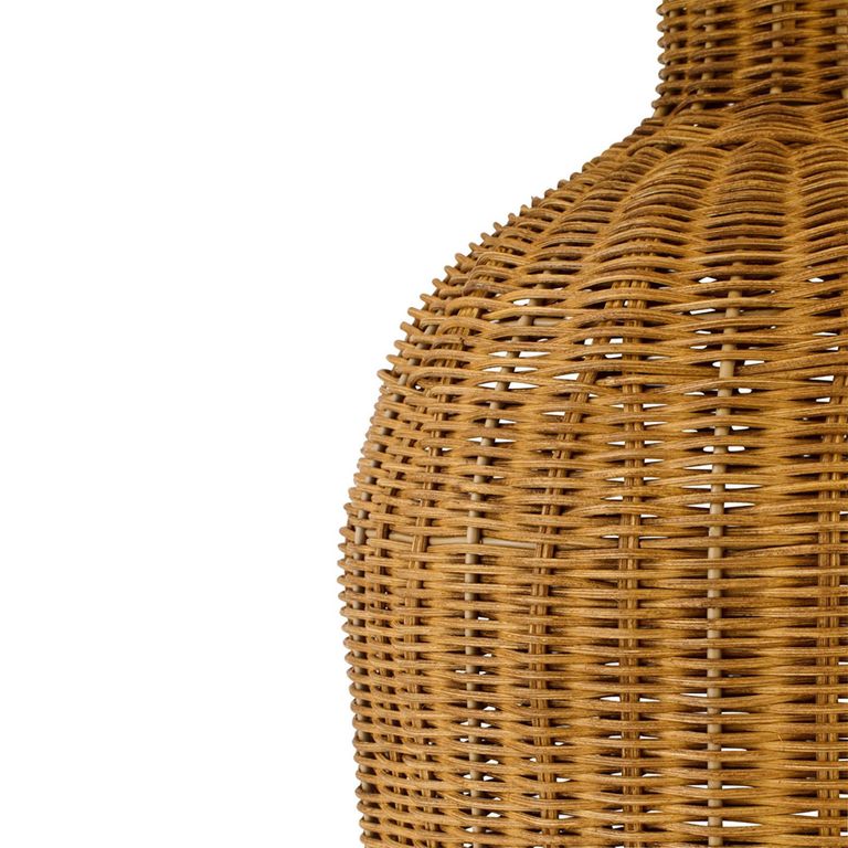 Cylinder Floor Lamp - Natural - Ecru and Metal