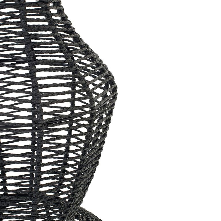 Floor Lamp - Black - Rope and Metal