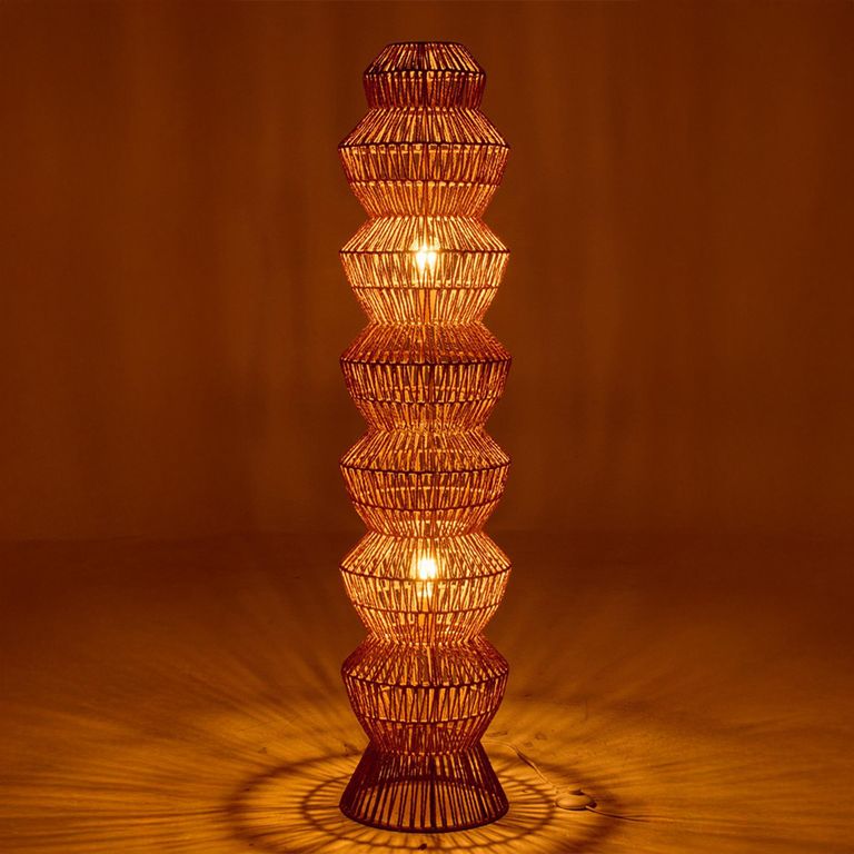 Floor Lamp - Natural - Rope and Metal