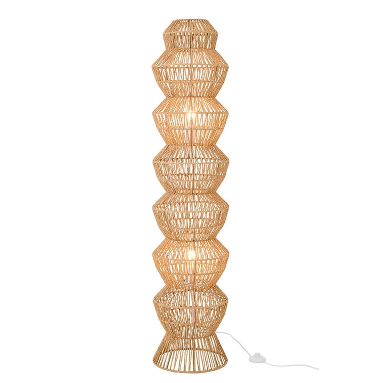 Floor Lamp - Natural - Rope and Metal