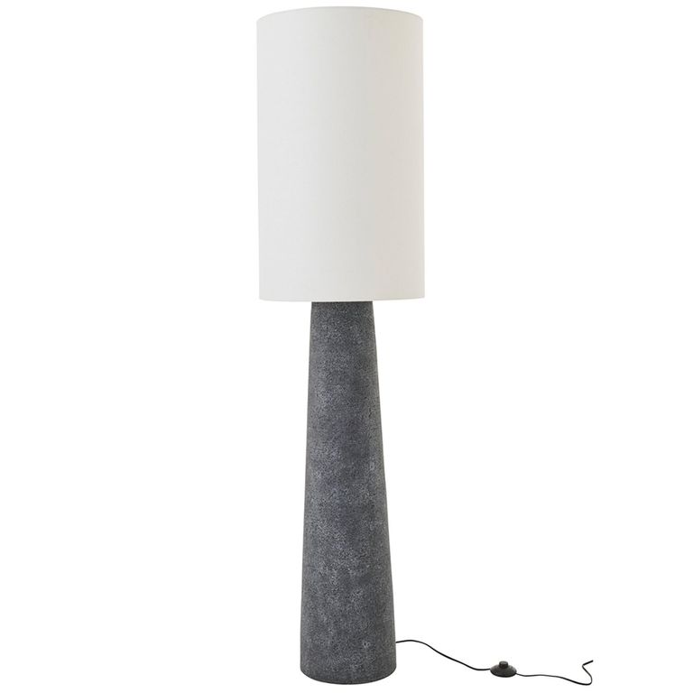 Ava Floor Lamp - Large - Black and White - Fibreglass
