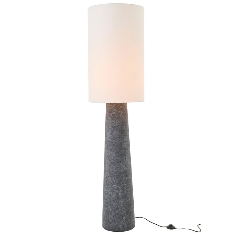 Ava Floor Lamp - Large - Black and White - Fibreglass