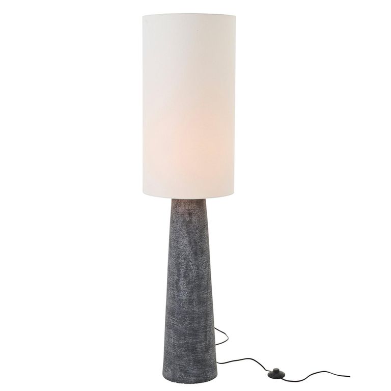 Ava Floor Lamp - Medium - Black and White - Fibreglass