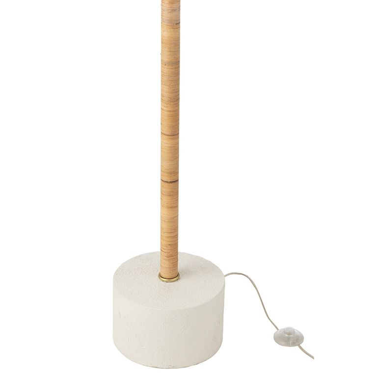 Coconut Tree Floor Lamp - Large - Natural - Cane Webbing and Metal