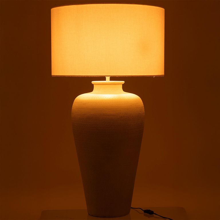 House Table Lamp - Cylinder - Ecru - Aluminium