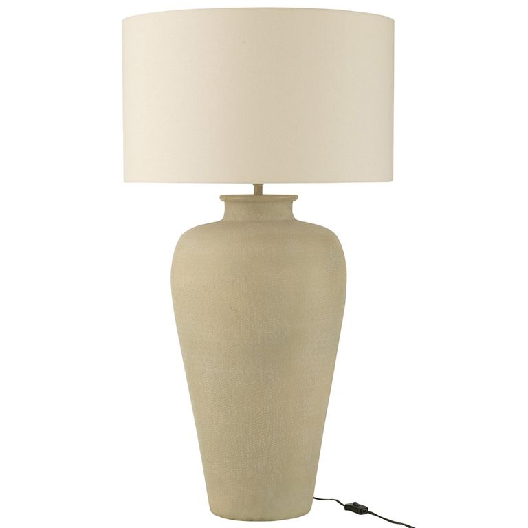 House Table Lamp - Cylinder - Ecru - Aluminium