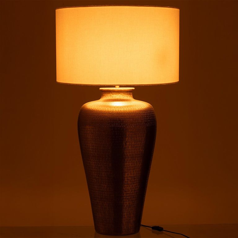House Table Lamp - Cylinder - Gold - Aluminium