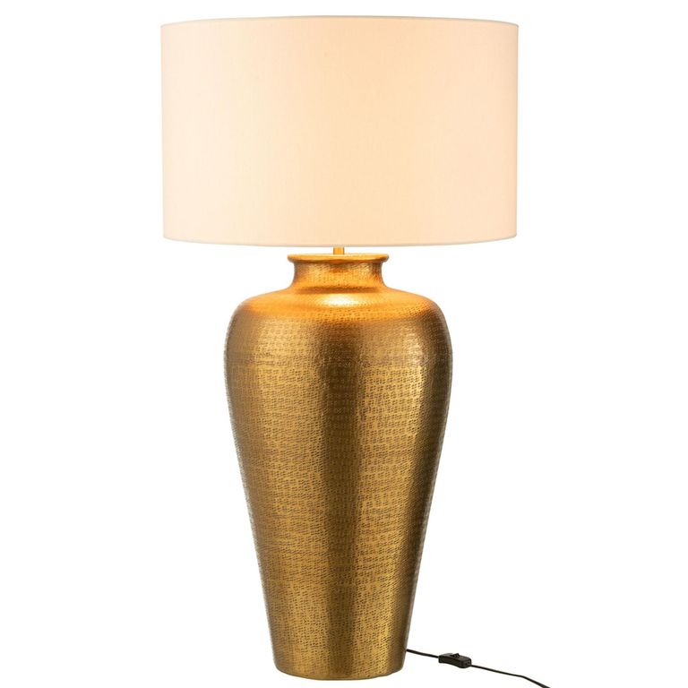 House Table Lamp - Cylinder - Gold - Aluminium