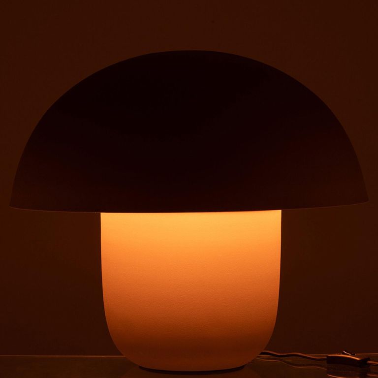 Mushroom Table Lamp - Large - Taupe - Metal