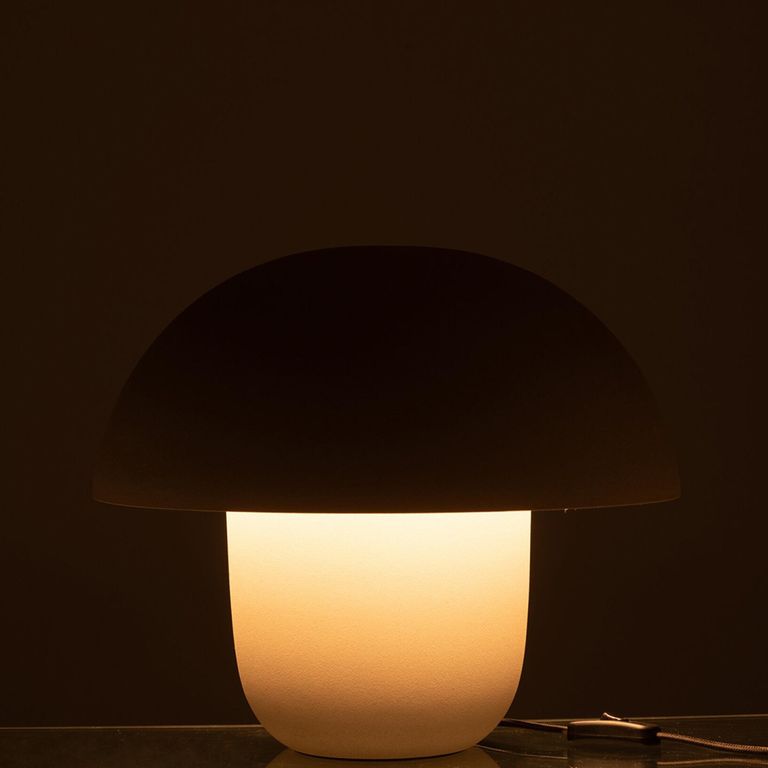 Mushroom Table Lamp - Medium - Beige - Metal