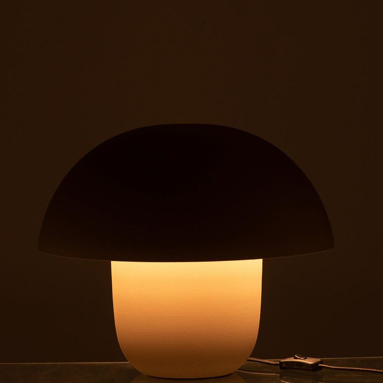 Mushroom Table Lamp - Medium - Taupe - Metal