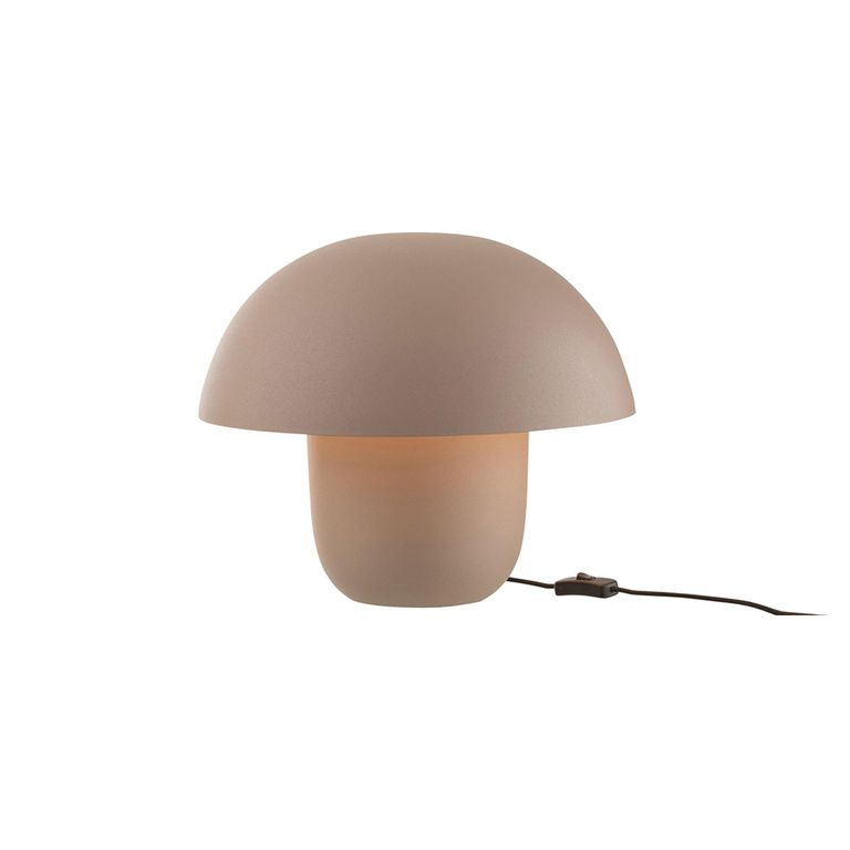 Mushroom Table Lamp - Medium - Taupe - Metal