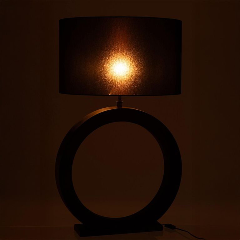 Table Lamp - Round - Black - Aluminium