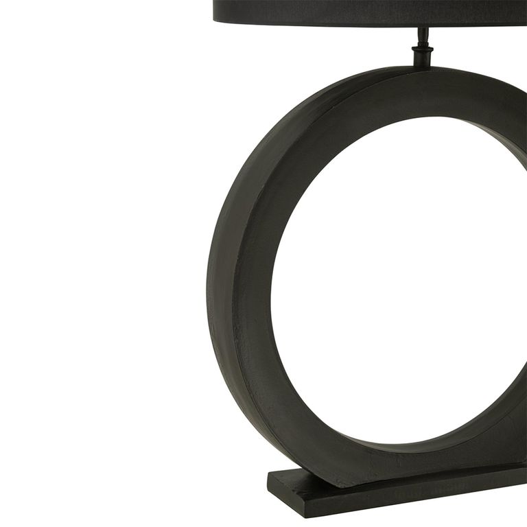 Table Lamp - Round - Black - Aluminium
