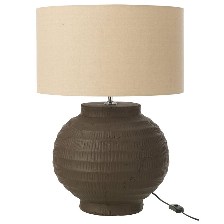 Table Lamp - Terracotta Brown - Ceramic