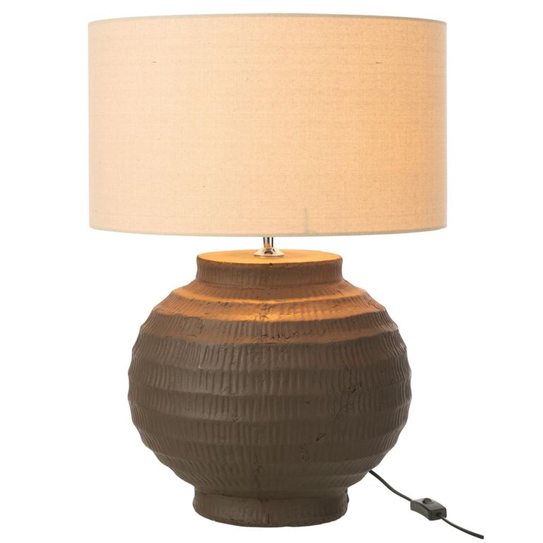 Table Lamp - Terracotta Brown - Ceramic