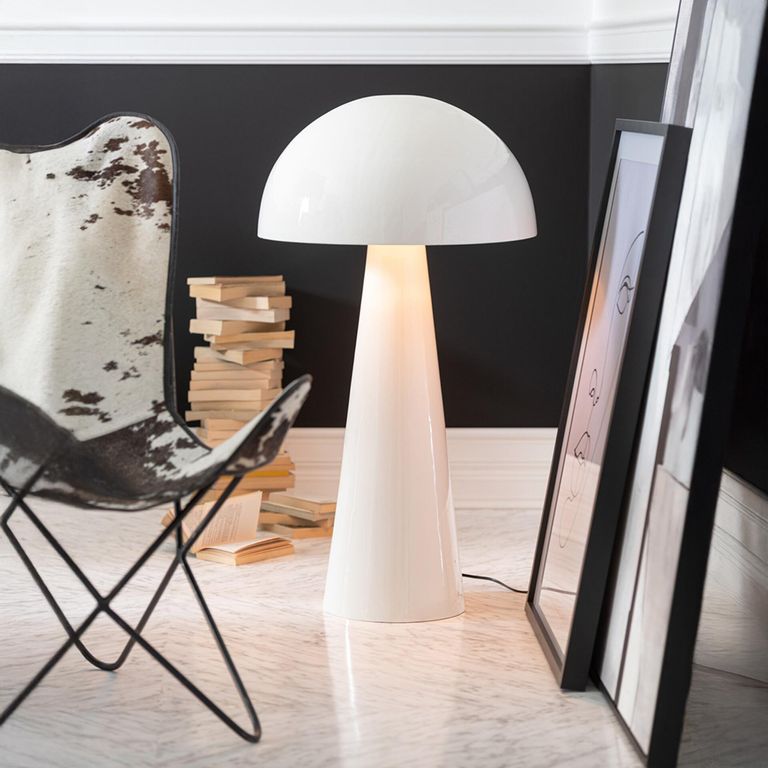 Mushroom Floor Lamp - Shining White - Metal
