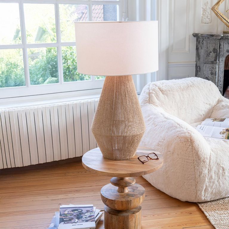 Striing Table Lamp - Natural - Jute and Metal