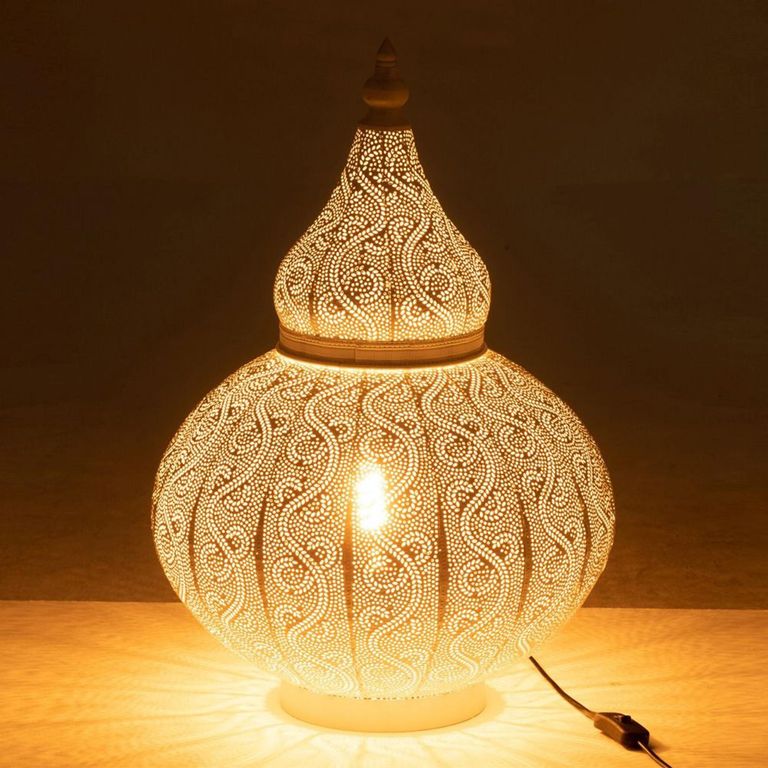 Aladin Table Lamp - Small - White - Metal
