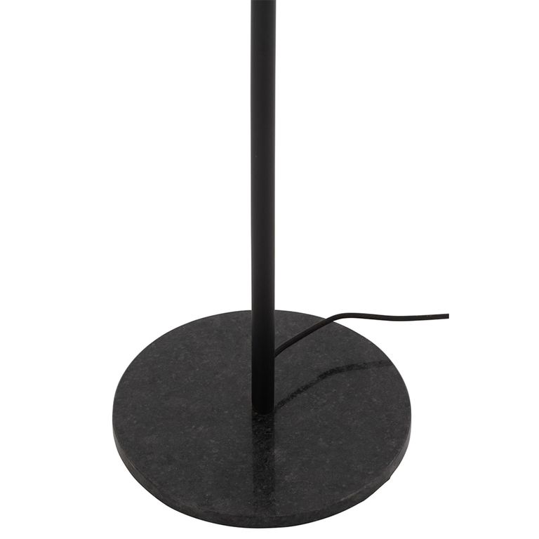Floor Lamp - Black - Marble and Metal