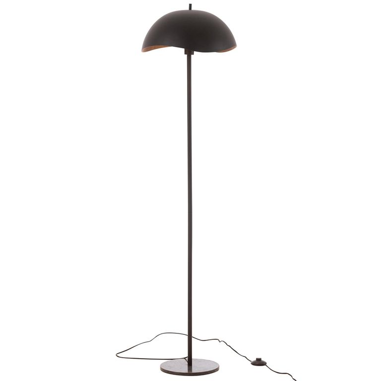 Floor Lamp - Black - Marble and Metal