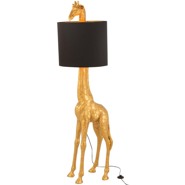 Giraffe Table Lamp - Gold - Polyresin