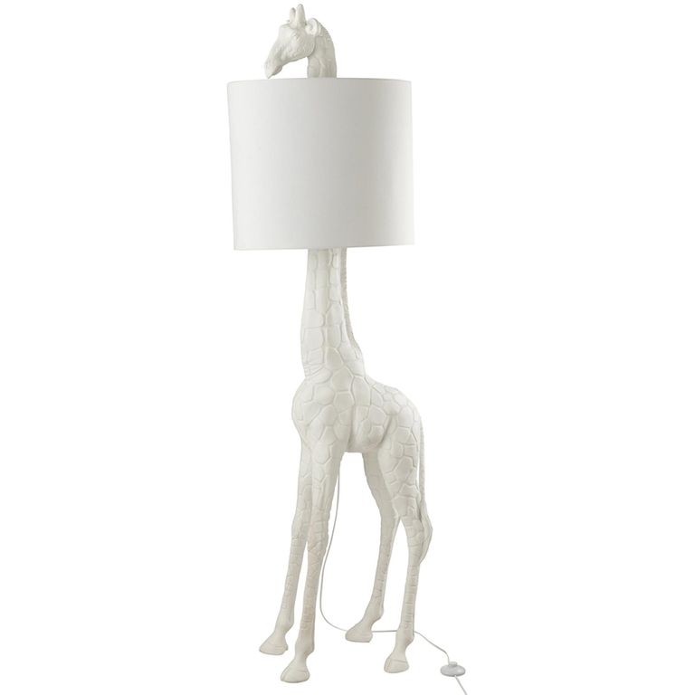 Giraffe Table Lamp - White - Polyresin