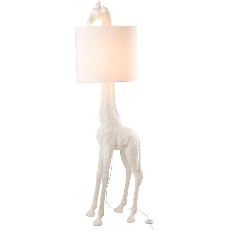 Giraffe Table Lamp - White - Polyresin