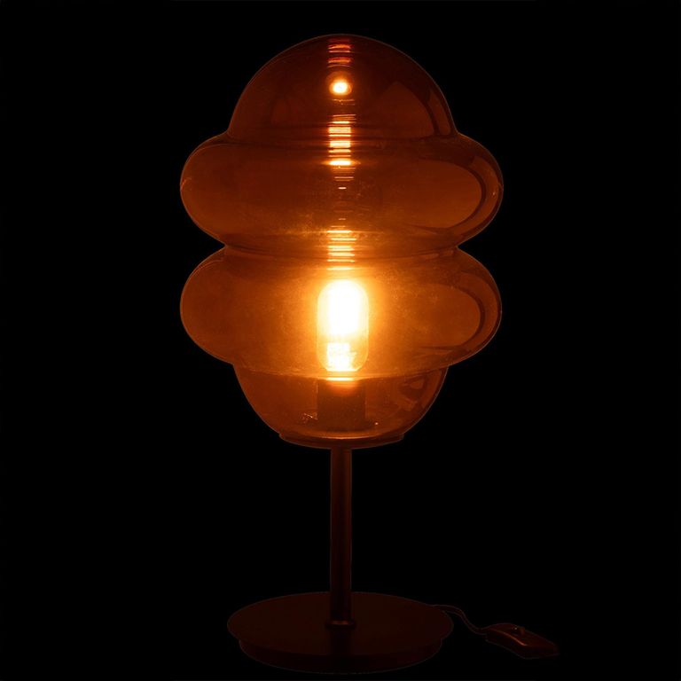 Honey Spoon Table Lamp - Brown - Glass