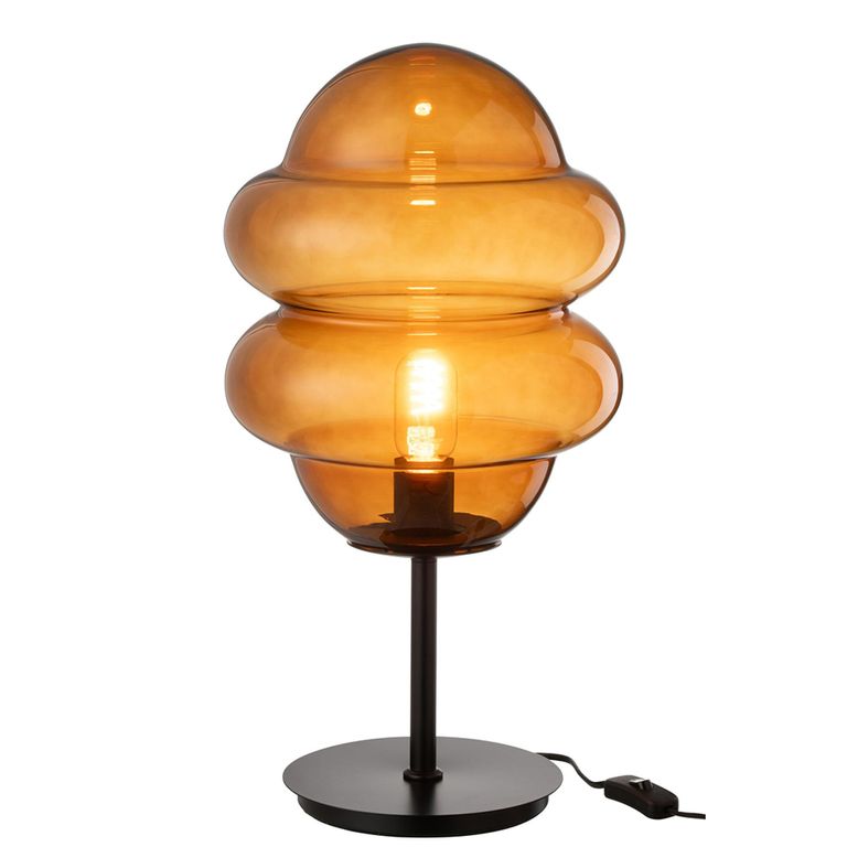 Honey Spoon Table Lamp - Brown - Glass