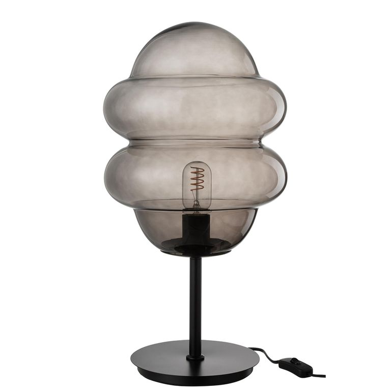 Honey Spoon Table Lamp - Grey - Glass