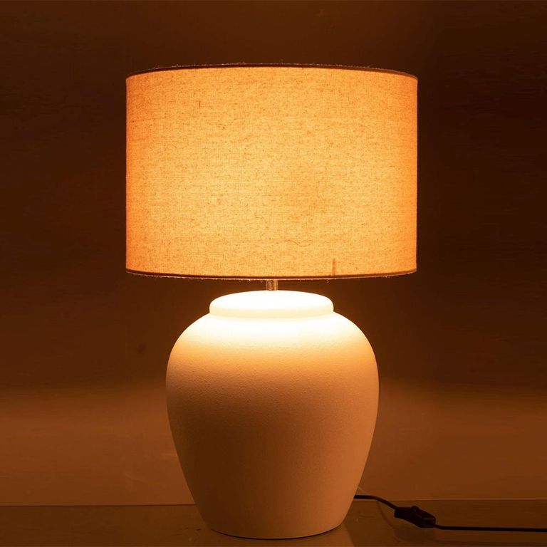 Meli Table Lamp - White - Ceramic