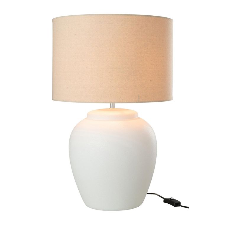 Meli Table Lamp - White - Ceramic