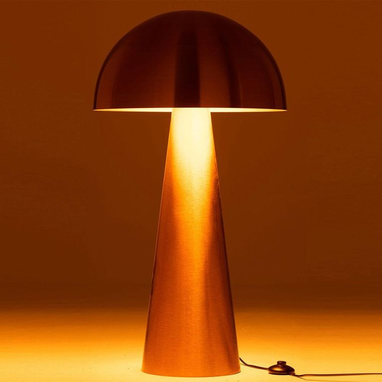 Mushroom Floor Lamp - Gold - Metal