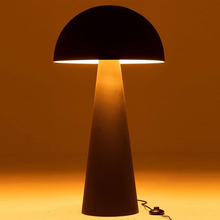 Mushroom Floor Lamp - Matt Black - Metal
