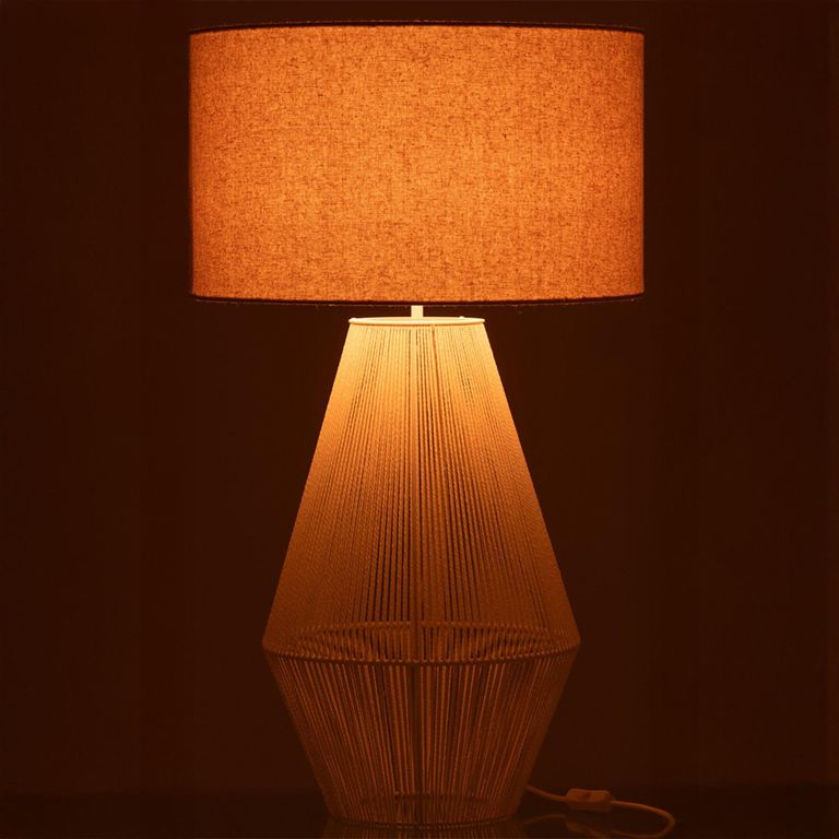 Striing Table Lamp - White - Paper and Metal