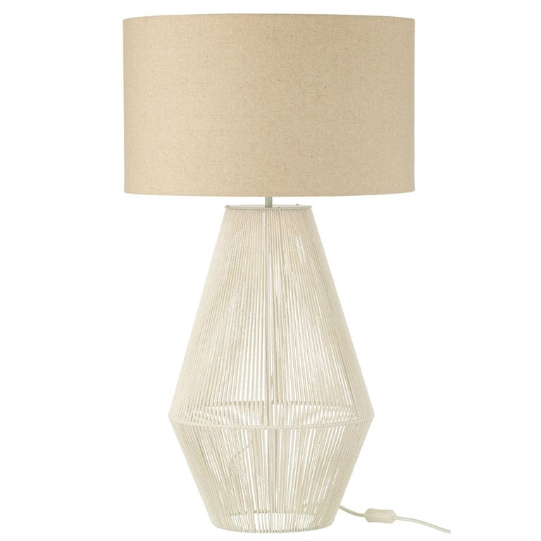Striing Table Lamp - White - Paper and Metal